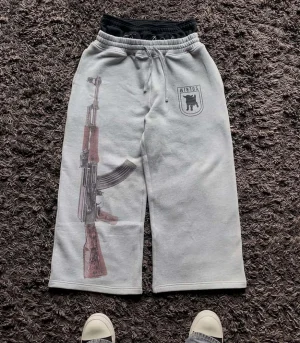 Y2K High-Waisted Printed Embroidered Street Guard Pants Spring Summer Casual Straight Leg Double Waist Design Fashionable