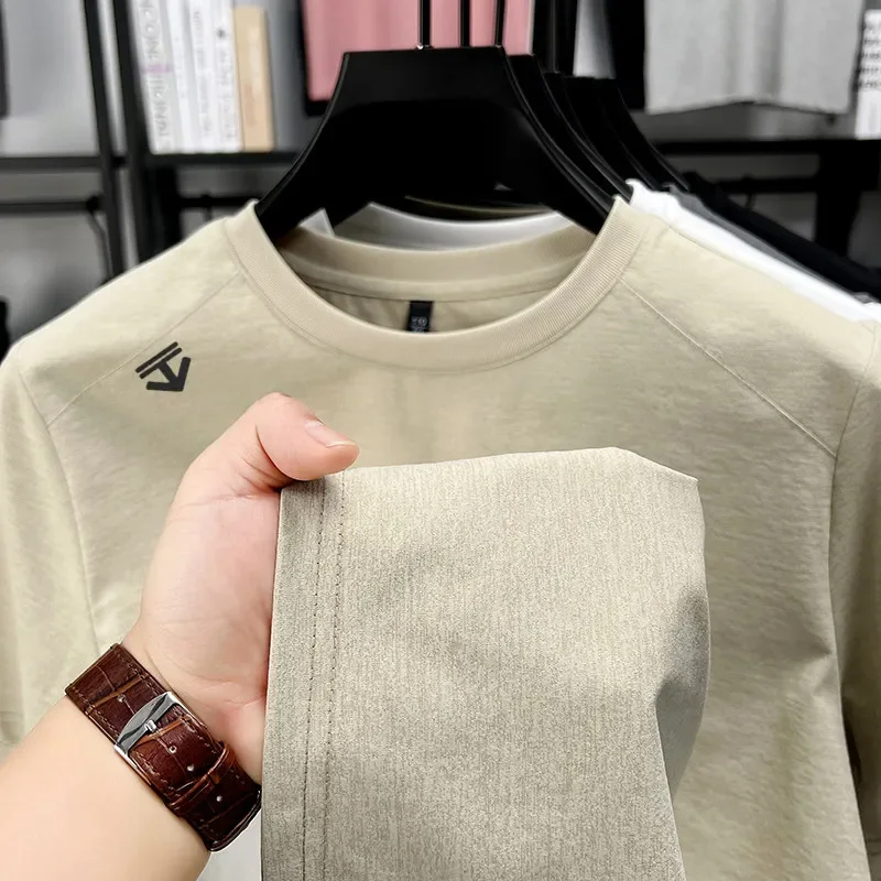 2025 New Men's Korean Casual Short Sleeved Round Neck T-shirt Summer Fashionable and Comfortable Versatile Top - Image 6