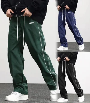 New men's woven pants Urban Men's Style Men's Sport and Casual Pants (Suitable for sports and fitness)